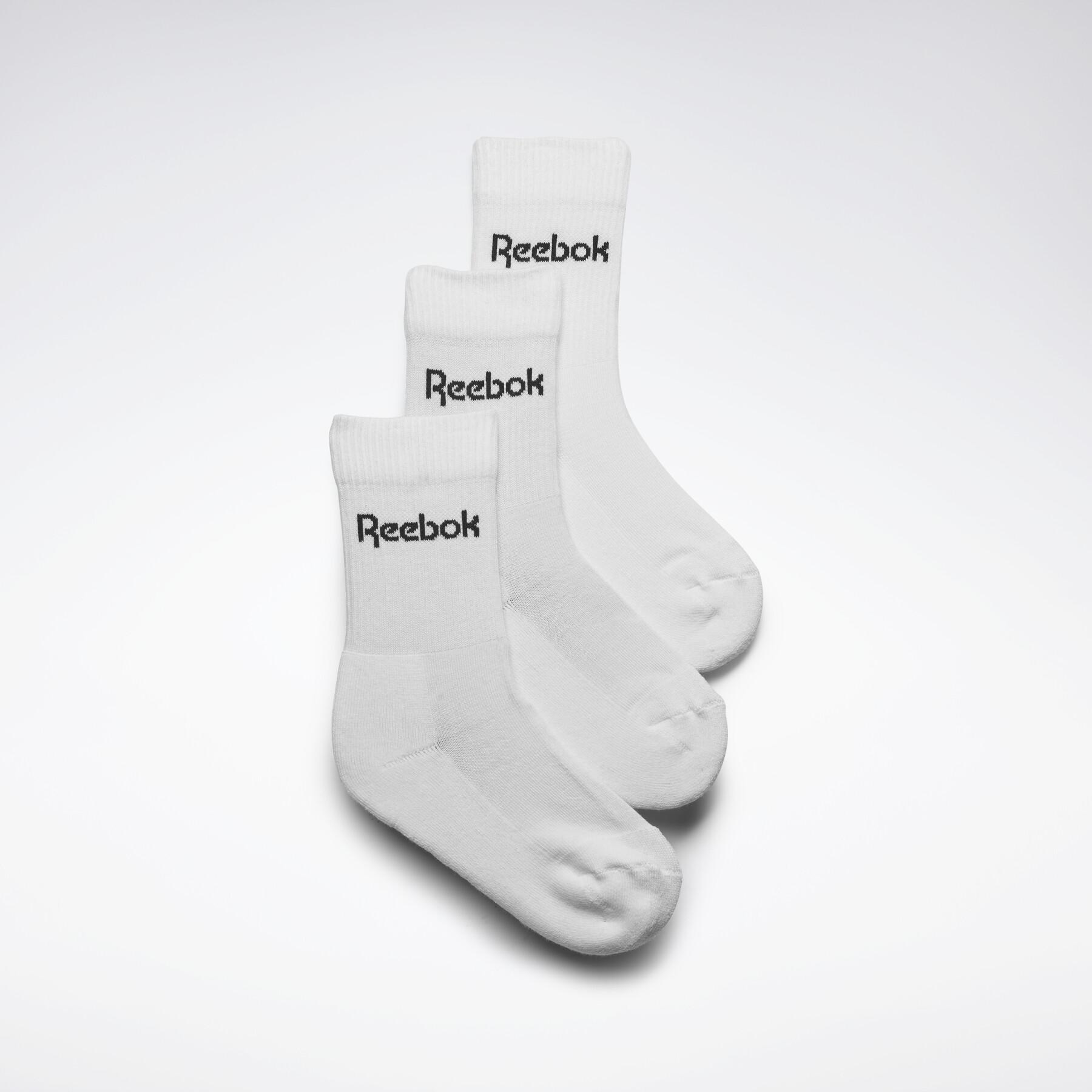 Juego de 3 pares de calcetines para niños Reebok